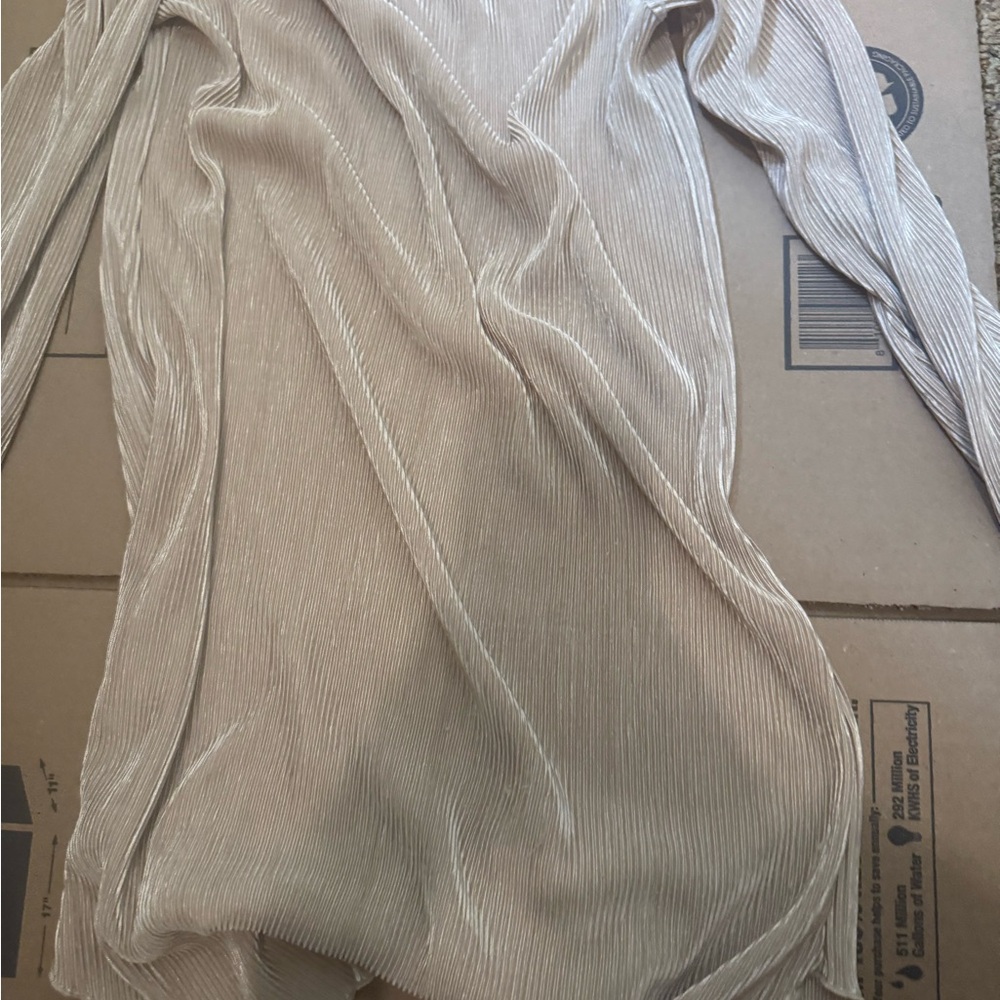 Off the shoulder gold party shirt